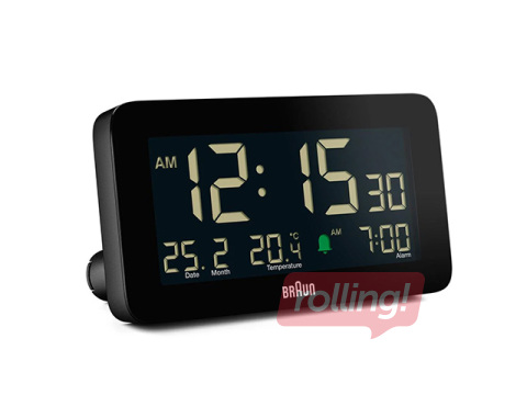 Modinātājpulkstenis Braun BC10, melns