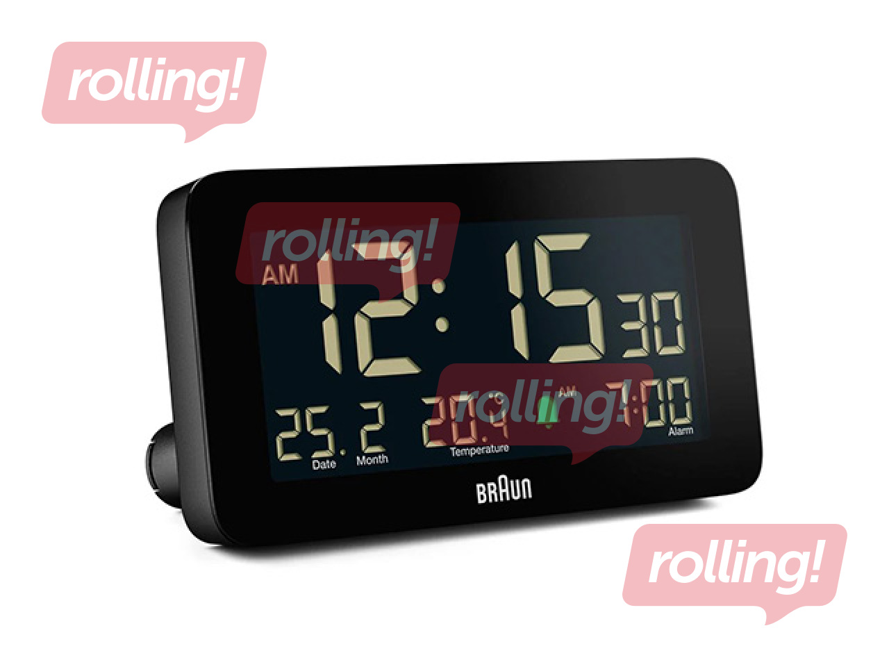 Modinātājpulkstenis Braun BC10, melns