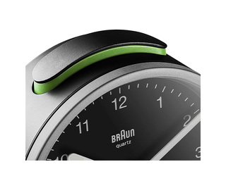 Будильник Braun BC12, чёрный, серебристый