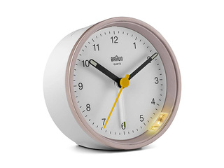 Будильник Braun BC12, розовый, белый