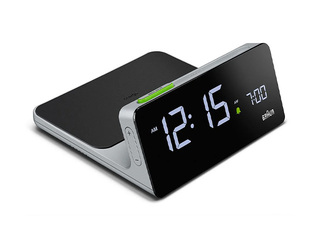 Alarm Clock Braun BC21, with wireless charging, black