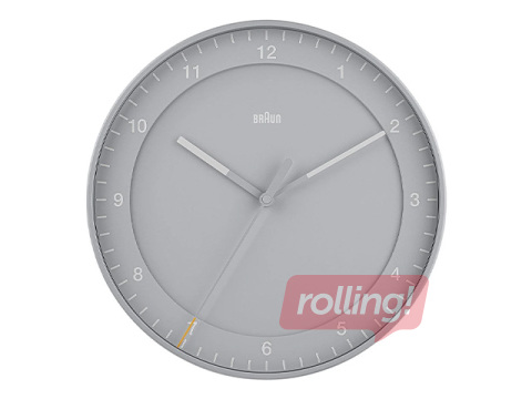 Wall clock Braun BC17, grey