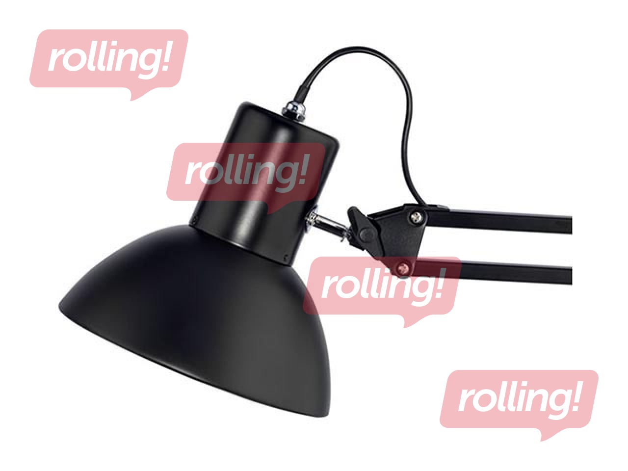 Galda lampa Unilux Success 66, E27, 11W, melna