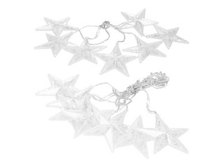 Elektrilised tuled Springos, lumekristallide kardin, 70 LED, soe valge, 4m