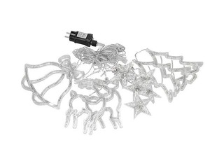 Elektrilised string-tuled Springos, jõulud, 126 LED, soe valge, 6m