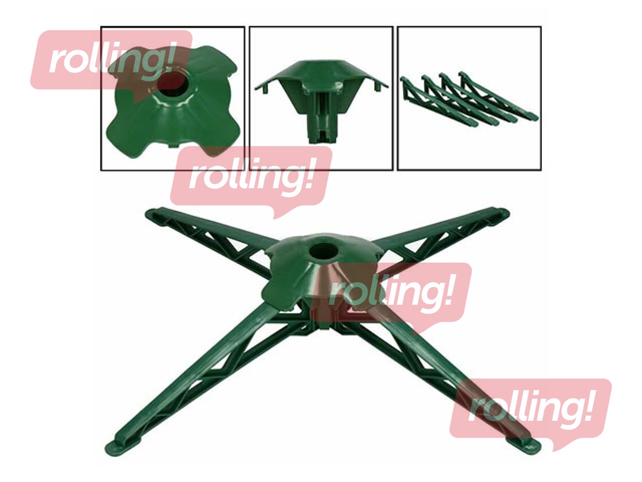 Christmas tree Springos, artificial, with pinecones, 220cm