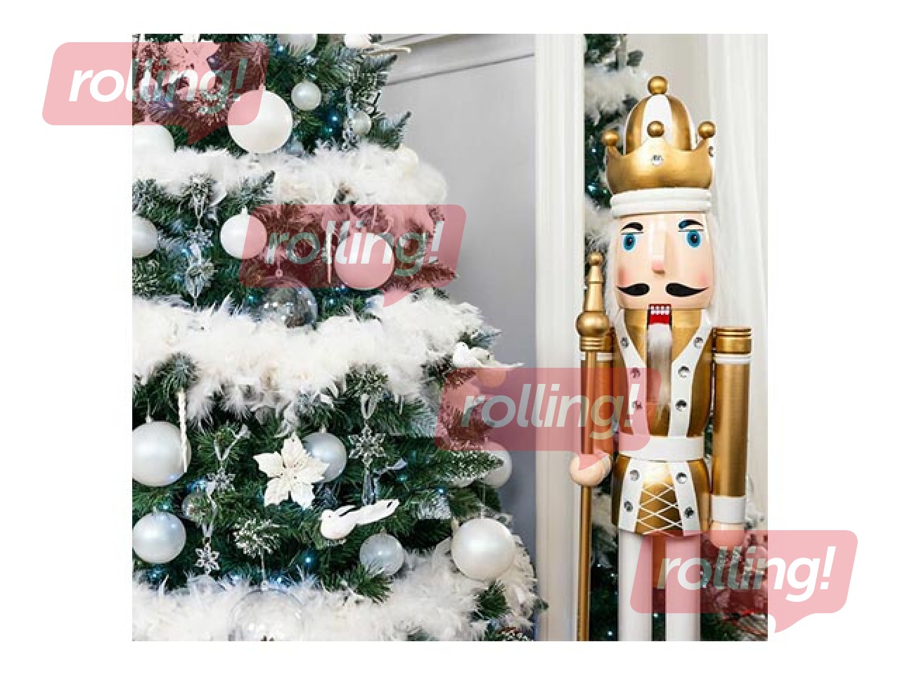 Christmas tree Springos, artificial, with pinecones, 220cm