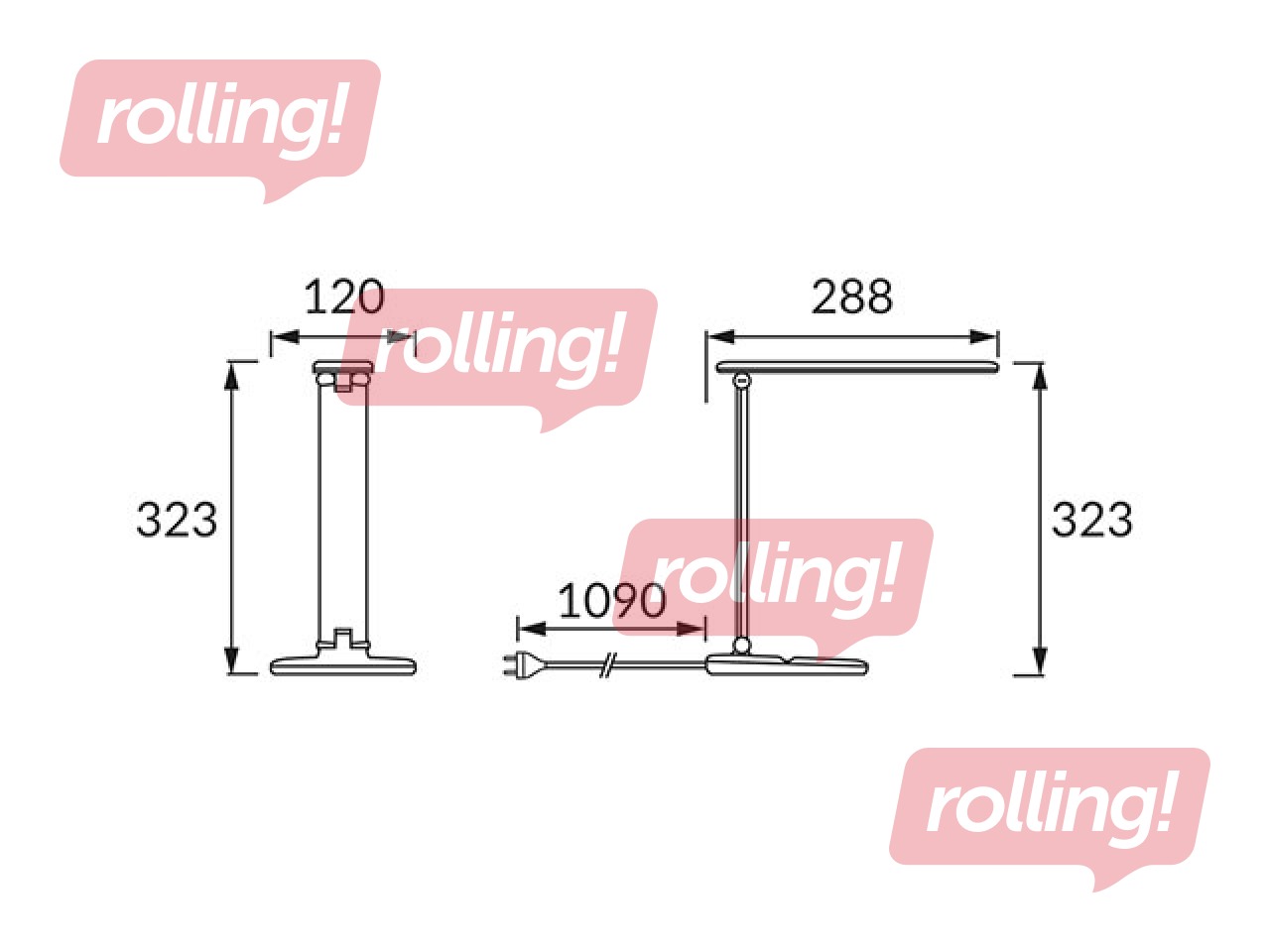 Desk lamp ZET, LED, 5W, black