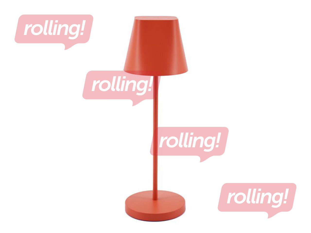 Laualamp Unilux Ava, LED, tumerooranž