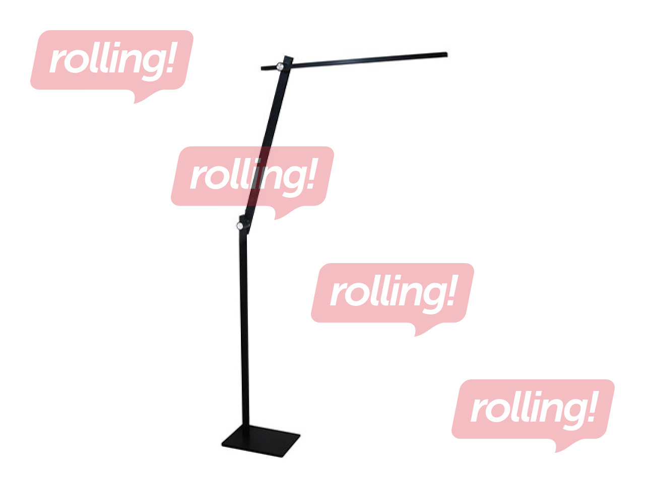 Põrandalamp Unilux Lumlight, LED, must, 145cm