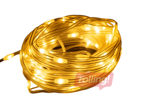 Electric string lights, Magic Lights 100 LED 3000K – 10m, warm white, USB 