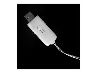 Электрическая гирлянда, Волшебные огни 100 LED 3000K – 10 м, теплый белый, USB 