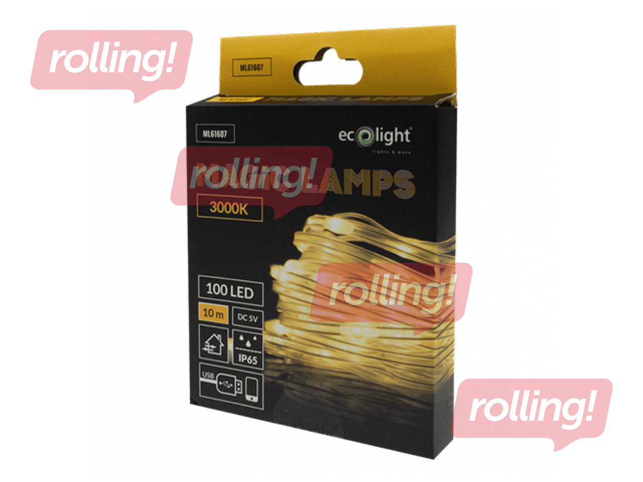 Elektrilised string-tuled, Magic Lights 100 LED 3000K – 10 m, soe valge, USB 