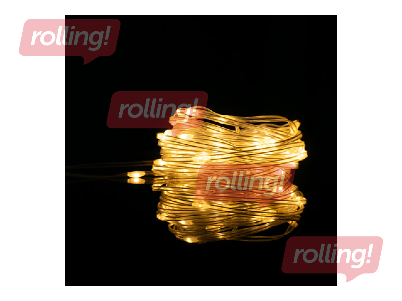 Электрическая гирлянда, Волшебные огни 200 LED 3000K – 20м, теплый белый, USB 