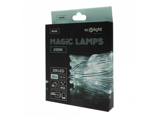 Elektrilised string-tuled, Magic Lights 200 LED 6500K – 20m, külm valge, USB 