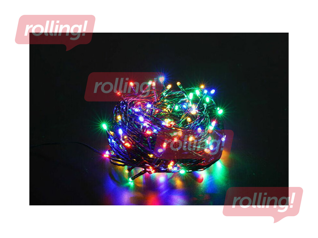 Electric string lights, Modee Lighting LED Rope, 200 LEDs, colored, 20 m
