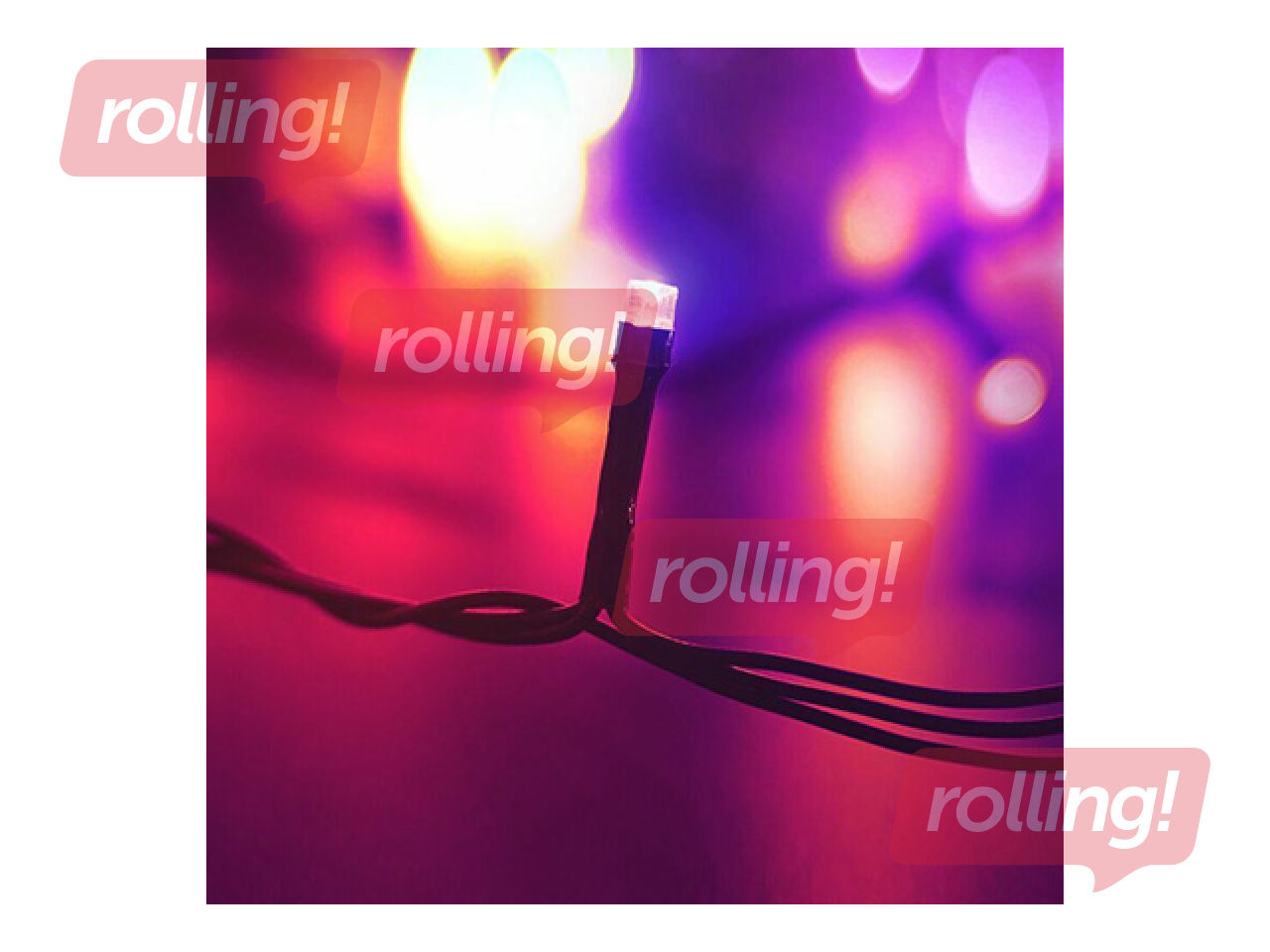 Electric string lights, Modee Lighting LED Rope, 200 LEDs, colored, 20 m