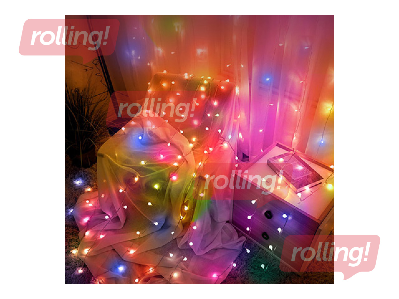 Elektriskā lampiņu virtene, Modee Lighting LED Rope Berry, 100 LED, krāsaina, 10m
