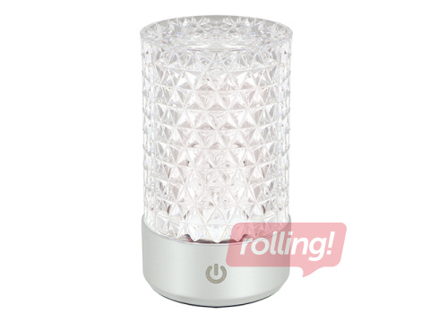 Galda lampa Struhm Crystal Dubai, LED, dekoratīvā, Ø7.2x12cm
