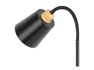 Stāvlampa Orno Grace, melna, 160cm