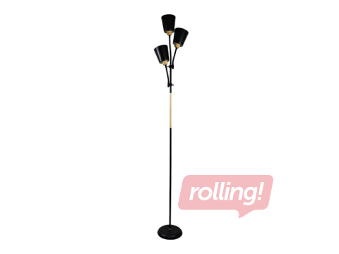 Põrandalamp Orno Grace Triple, must, 192cm