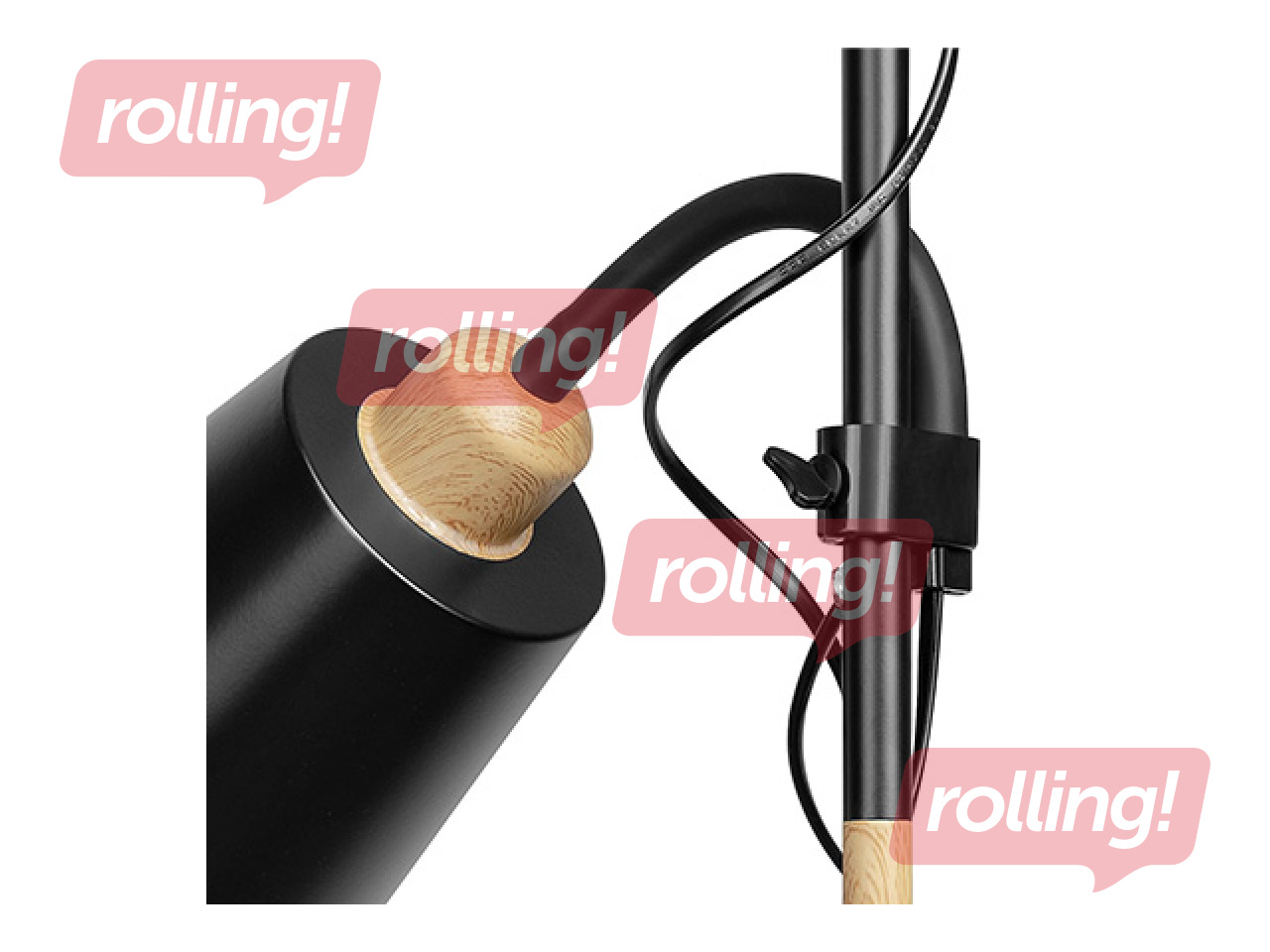 Põrandalamp Orno Grace Triple, must, 192cm