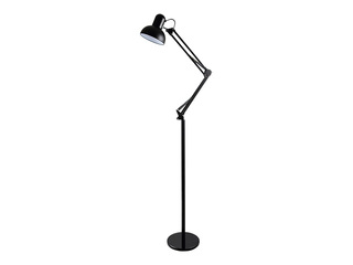 Stāvlampa Orno Luwes II, E27, 18W, melna, 182cm