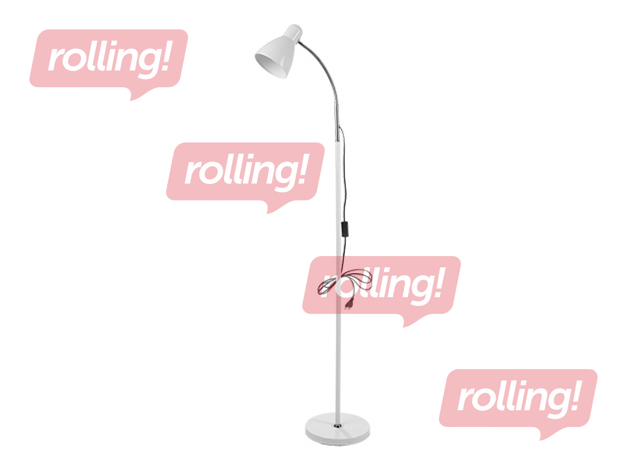 Торшер Orno LAR, белый, 160cm