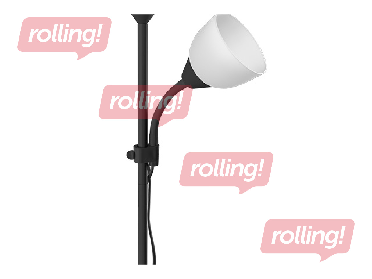 Põrandalamp Orno Urlar, must, 175cm