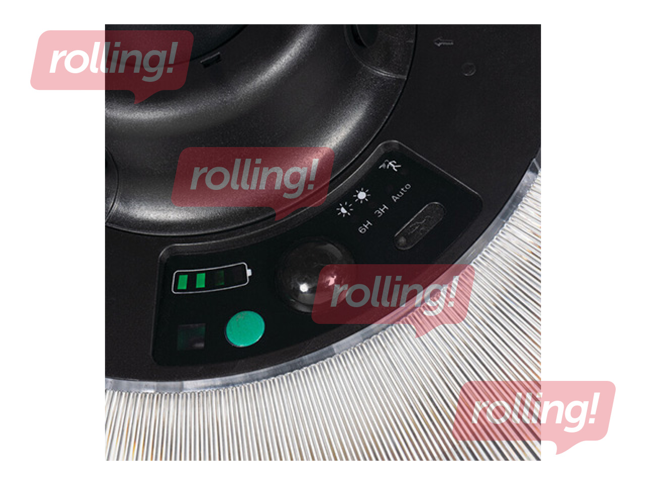 Päikeselamp Kanlux Pareno, liikumisanduriga, LED, 25W, reguleeritav heledus, must