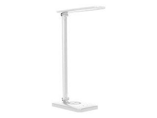 Desk lamp Virone, with wireless charger, LED, 7W, adjustable brightness, white