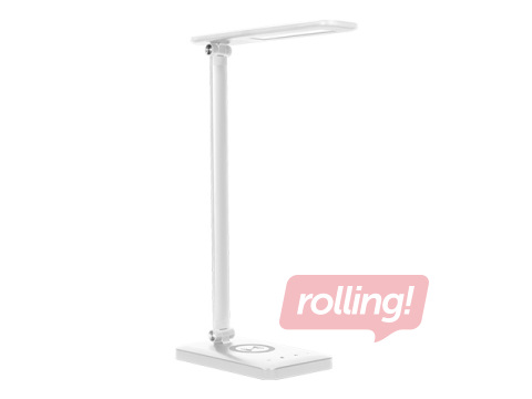 Laualamp Virone, juhtmevaba laadijaga, LED, 7W, reguleeritav heledus, valge