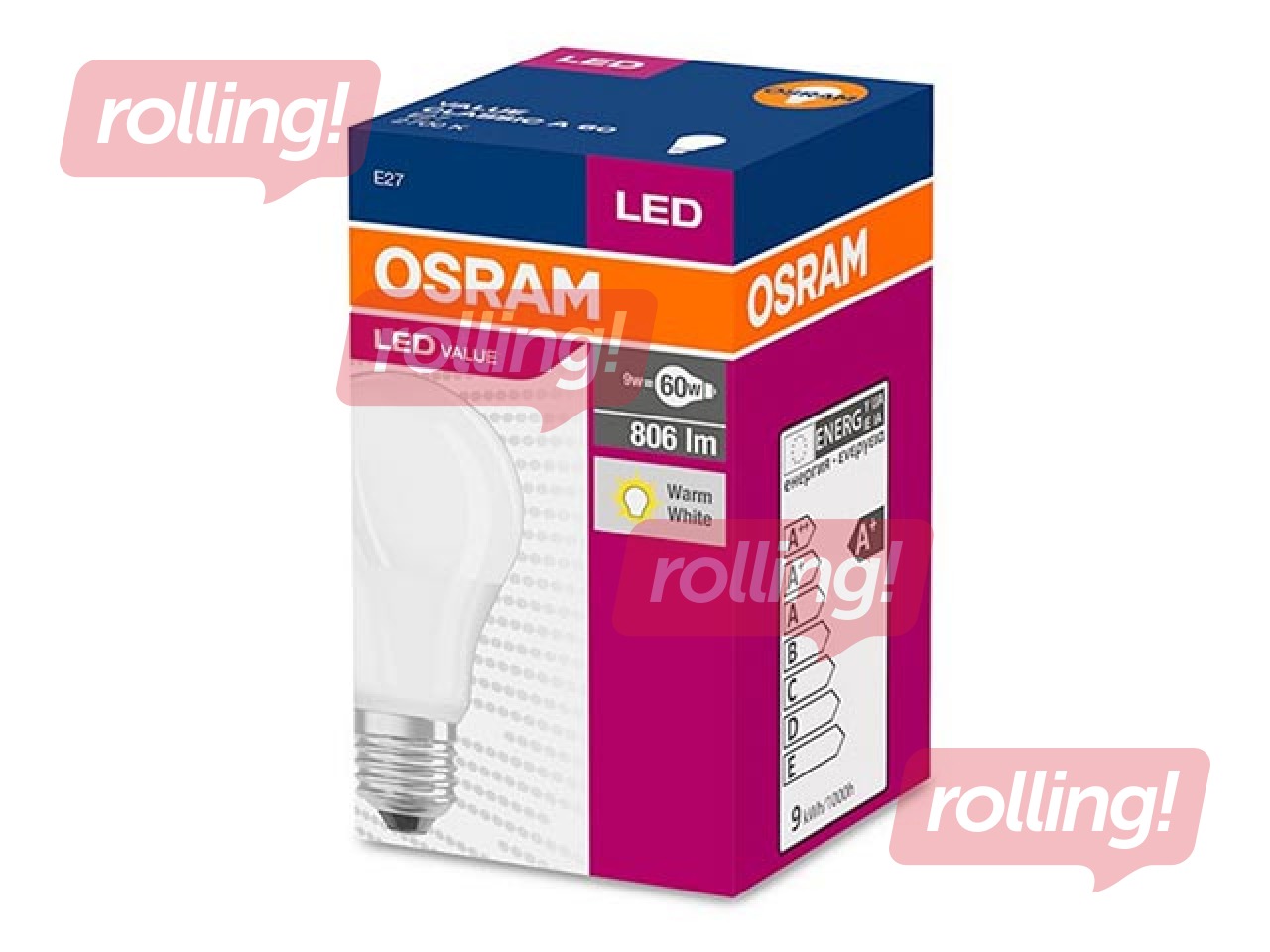 Lambipirn Osram Value CLA60 9.5W/806 E27 220-240V FR