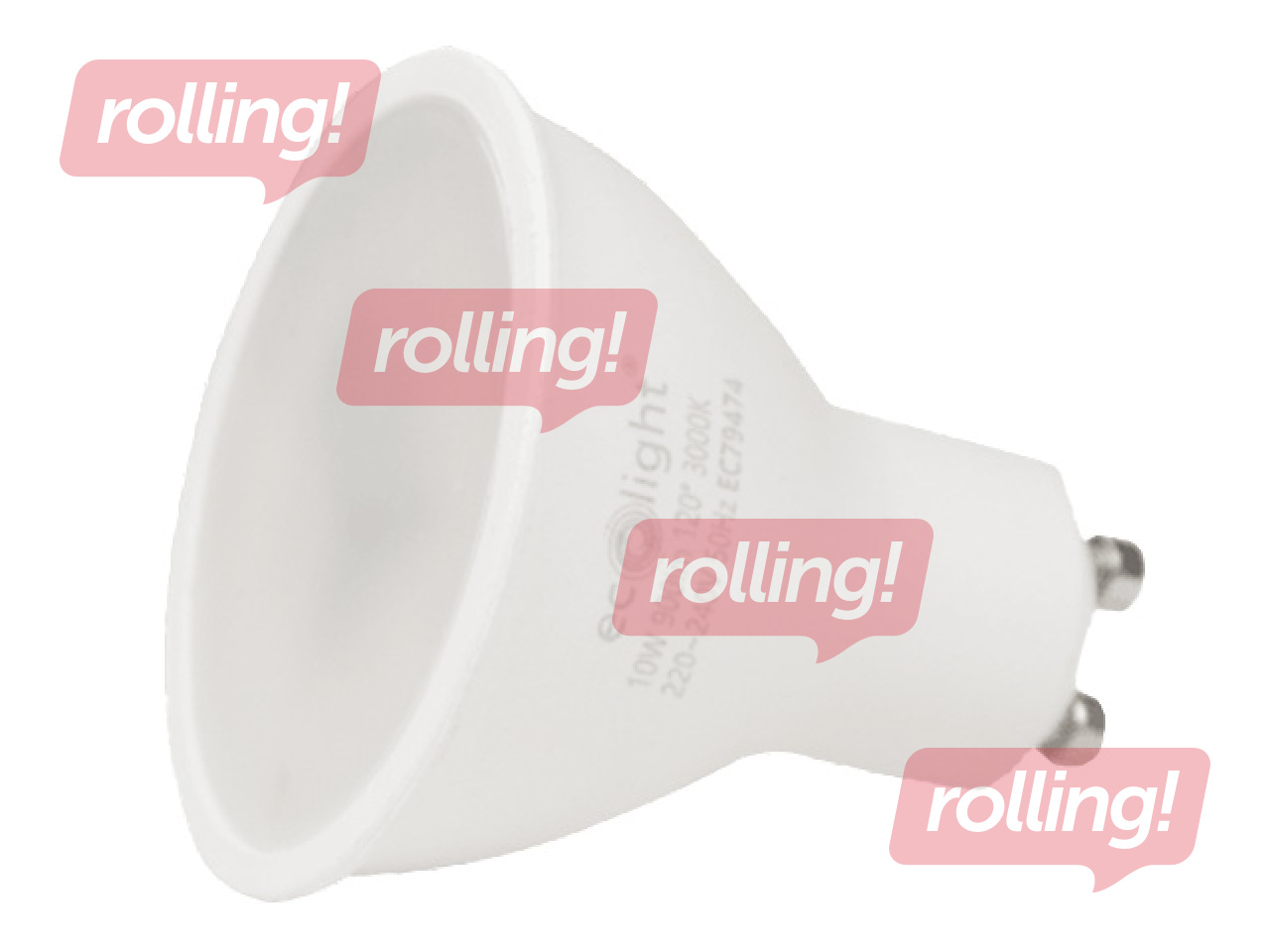 Lambipirn Eco Light LED GU10 10W 3000K 900lm, soe valge