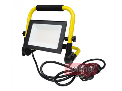 Prožektor LED 50W 4000K 4500lm, neutraalne valge, 1,5 m kaabliga