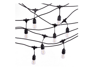 Светодиодная гирлянда, длина 10 м +10 x G45 E27 1 Вт 2700 К