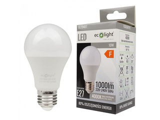 Lambipirn Eco Light LED E27 10W 3000K 1000lm, soe valge