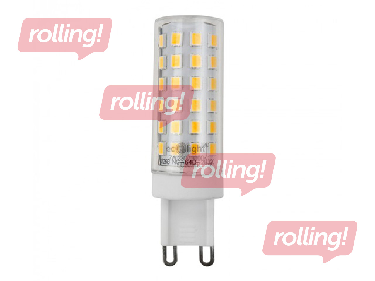 Spuldze Eco Light, LED G9, 7W 3000K, 660lm, silti balta