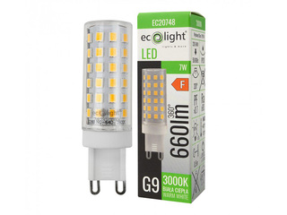 Spuldze Eco Light, LED G9, 7W 3000K, 660lm, silti balta