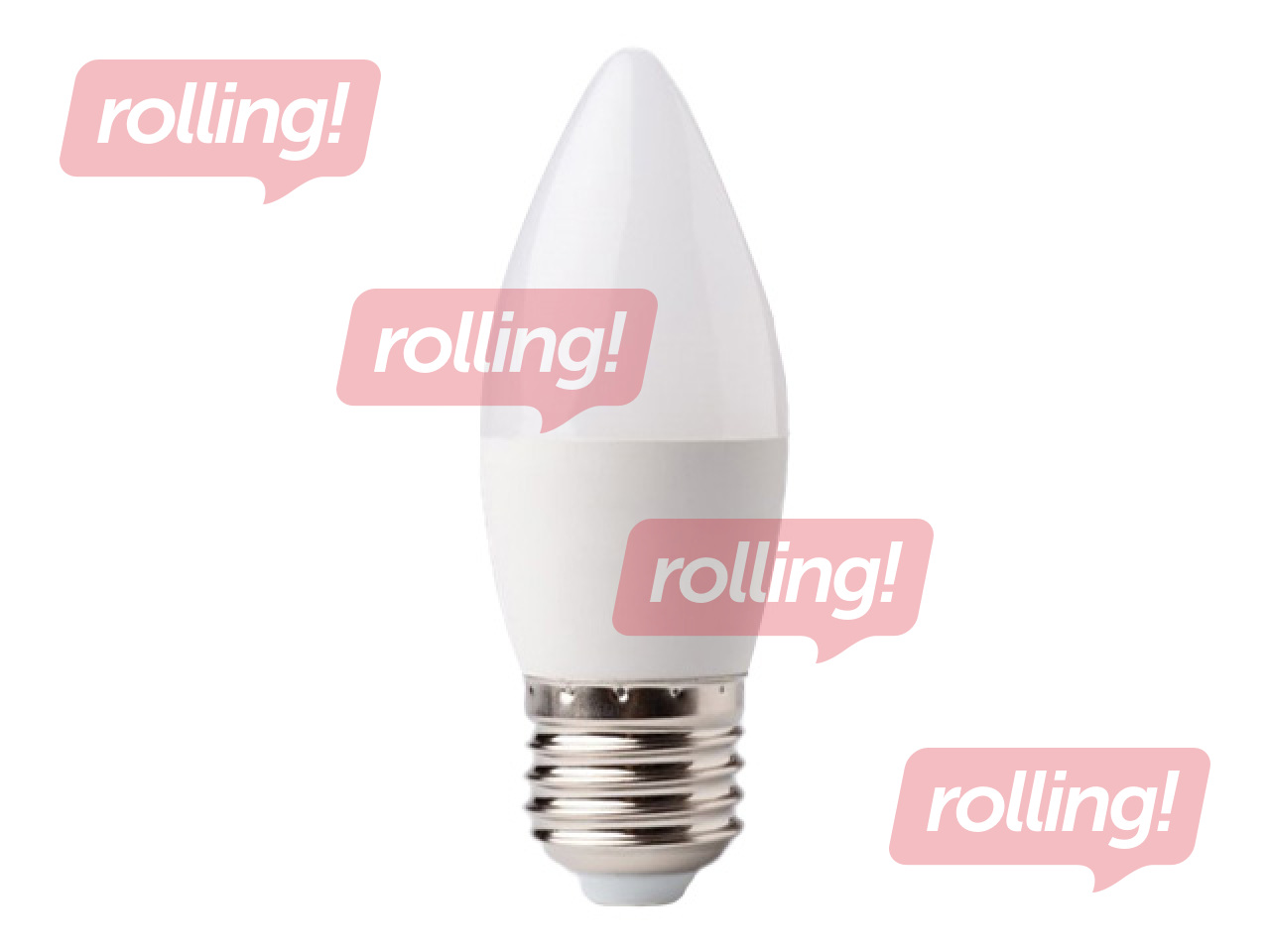 Spuldze Eco Light LED svece E27 10W 3000K 900lm, silti balta