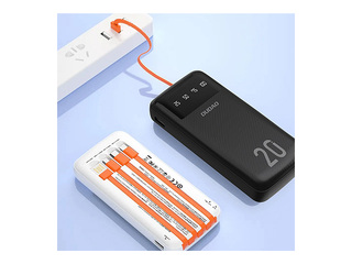 Mobiililaadija Duado PowerBank 20000mAh USB-C + micro USB +Lightning balts (Duado K6Pro+)