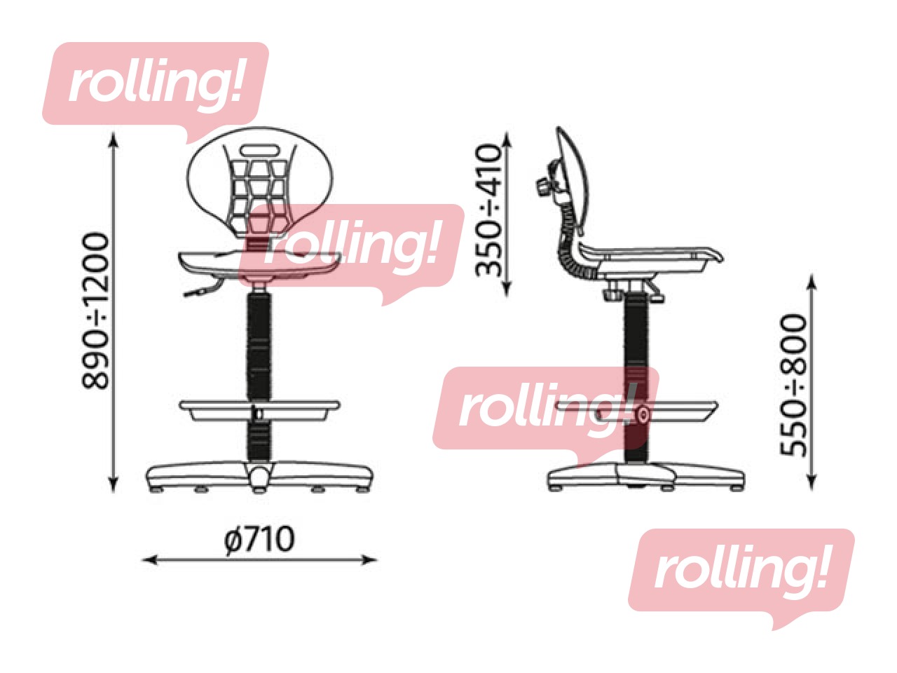 Kontoritool Chair Nargo RTS ts 13 + rõnga alus