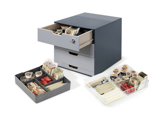 Cabinet for conference rooms Point Box, anthracite