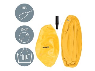 Tasakaalupall Leitz Ergo Cosy Active, kollane, 65 cm