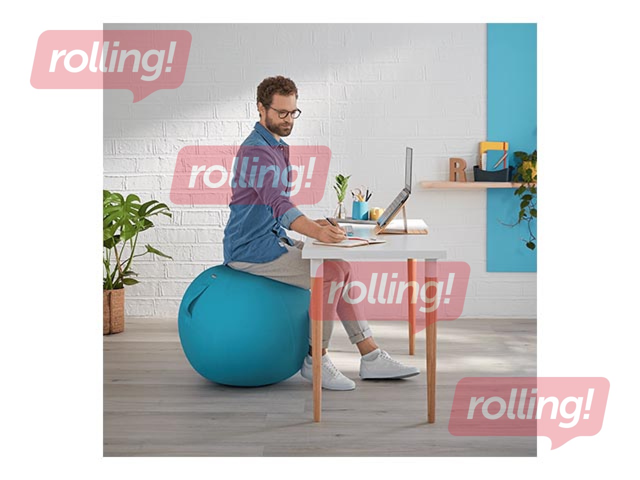 Tasakaalupall Leitz Ergo Cosy Active, sinine, 65 cm