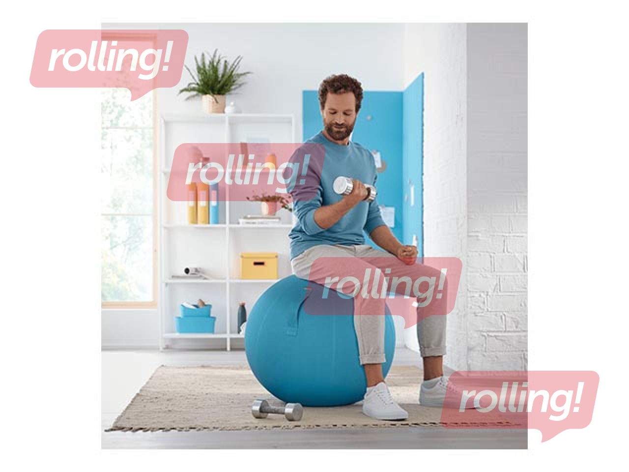 Tasakaalupall Leitz Ergo Cosy Active, sinine, 65 cm