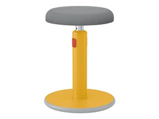 Multifunctional, adjustable chair Leitz Ergo Cosy, grey/yellow