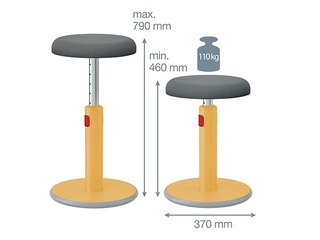 Multifunktsionaalne reguleeritav tool Leitz Ergo Cosy, hall/ kollane