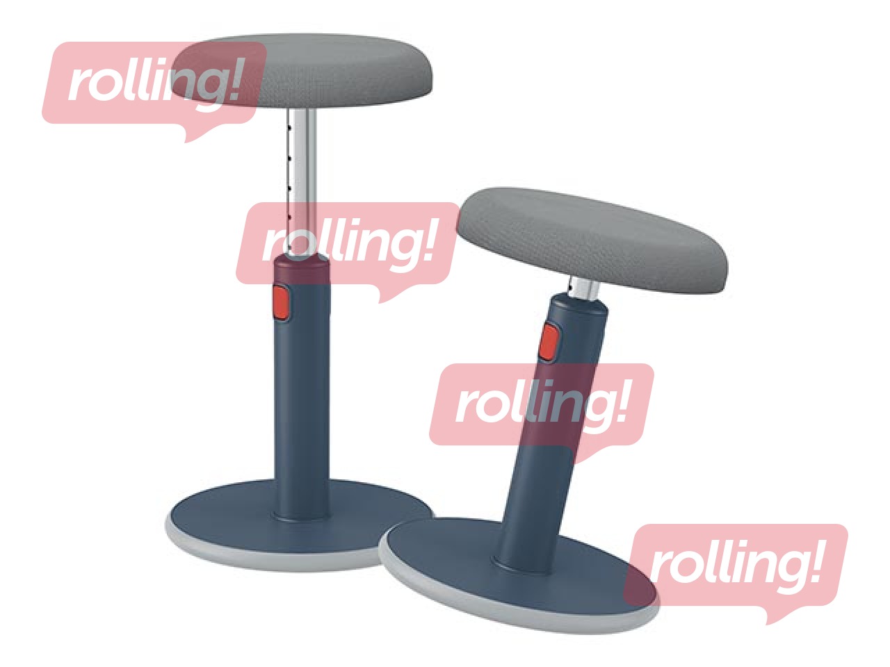 Multifunctional, adjustable chair Leitz Ergo Cosy, grey