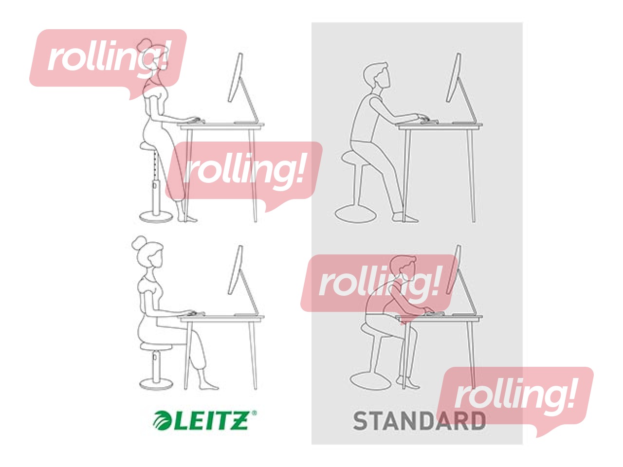 Multifunktsionaalne reguleeritav tool Leitz Ergo Cosy, hall